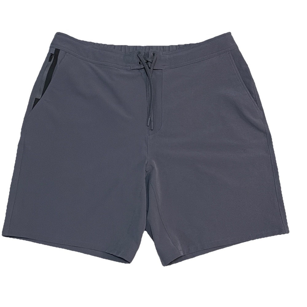 Ten Thousand Shorts Mens 34-38x9 Gray Foundation Athletic Drawstring Stretch EUC